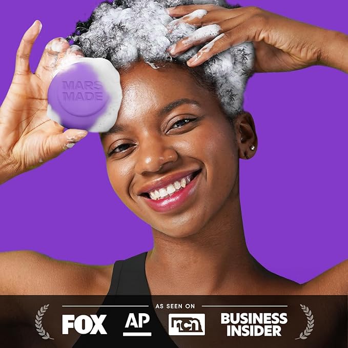 Purple Toning Shampoo Bar 2.0 - Hydrating & Moisturizing Natural Hair Soap for Hair Color & Scalp Nourishment - Solid Shampoo for All Hair Types (120g, 4.23oz)