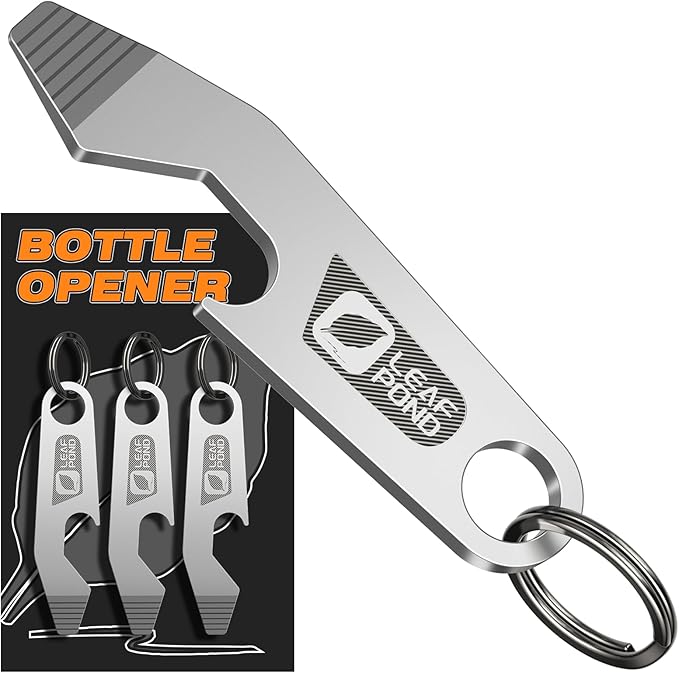 3-Pack Bottle Opener Keychain, EDC Pry Bar, Flathead Screwdriver Tip, Beer Opener Key Chain, Keychain Pry Bar, EDC Bottle Opener, Portable Key Tool, Stainless Steel Can Opener Keychain