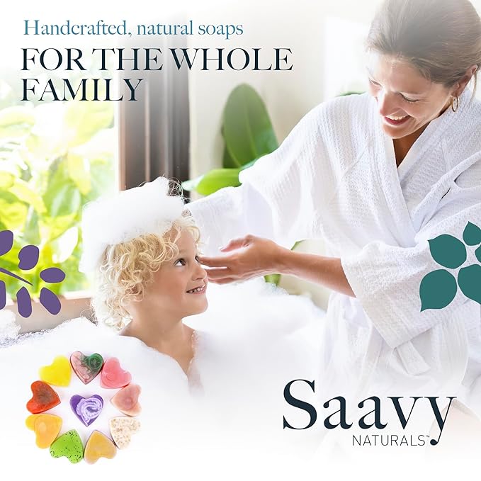 Saavy Naturals Artisan Soap Pack (10 Heart Pack)