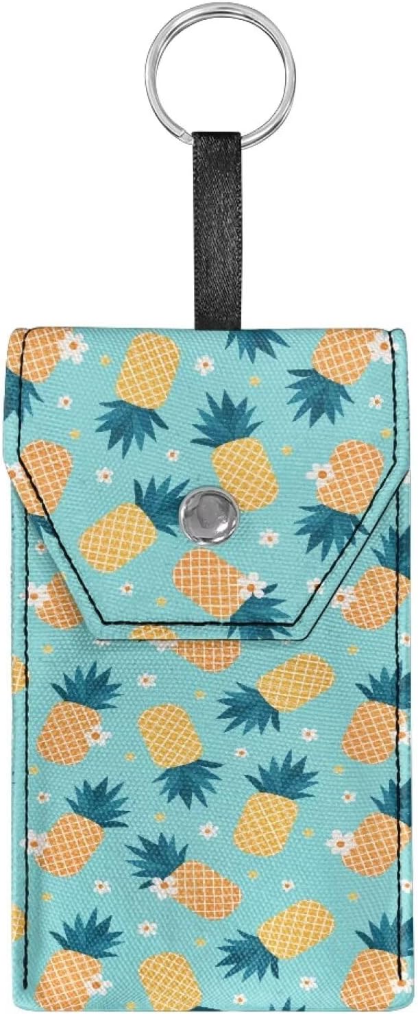 Pineapple Purse Tissue Packs Canvas Portable Tissue Holder with Hanging Rope Travel Tissue Holder Decorative Tissue Packs for Coins Key