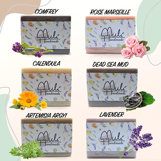 Natural Handemade Bar Soap for Men and Women with Essential oils, Scented Bar Soaps for Bath, Fragrance Regular Use Gift Set (Pack of 2) Calendula