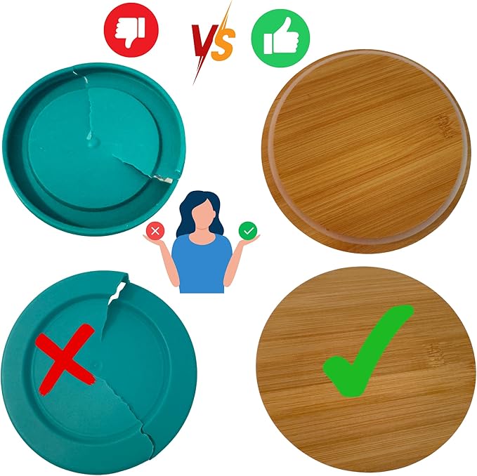 Glass Food Containers with Bamboo Lids – 6-Piece Round Set, Leakproof Storage Bowls, BPA-Free Glass Meal Prep Containers, Airtight Kitchen Set