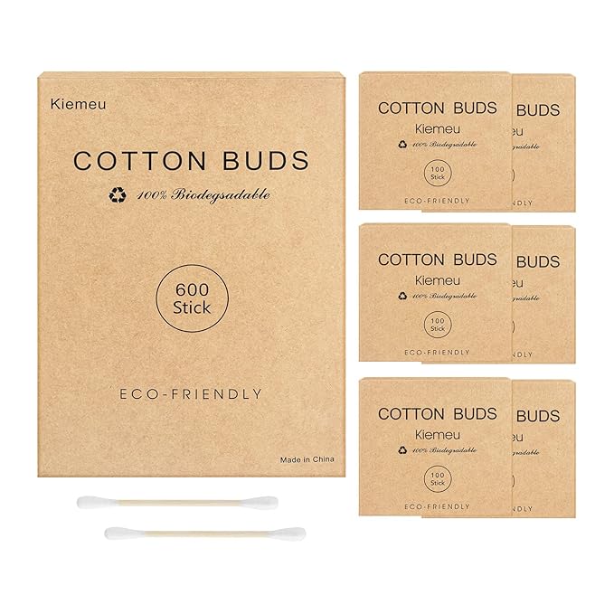 600 Count Bamboo Qtips Cotton Swabs With Wooden Sticks Q Tips For Ears Bamboo Cotton Buds Travel Qtips