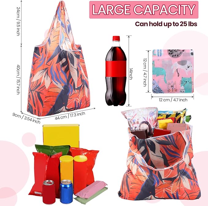 Paterr 50 Pack Reusable Grocery Bags Foldable Shopping Bags Bulk Washable Grocery Tote with Carry Pouch for Groceries