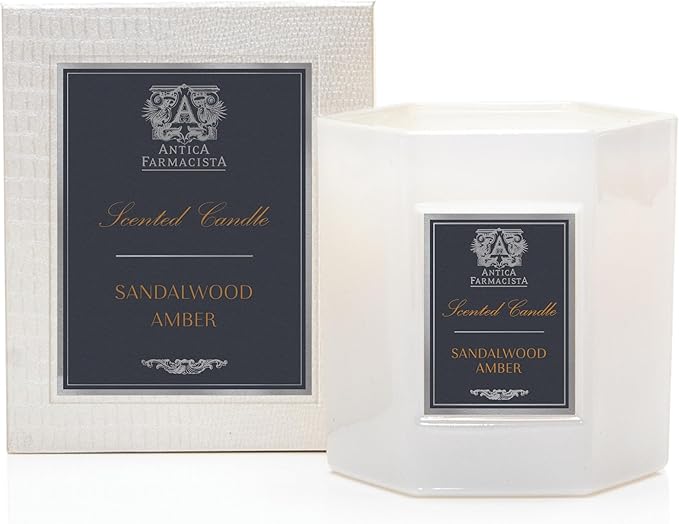 Antica Farmacista Luxury Scent Candle - Decorative Home Candle - Long-Lasting & Premium Scented - Luxury Gift - Sandalwood Amber, 9 oz