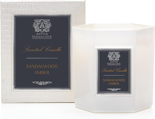 Antica Farmacista Luxury Scent Candle - Decorative Home Candle - Long-Lasting & Premium Scented - Luxury Gift - Sandalwood Amber, 9 oz
