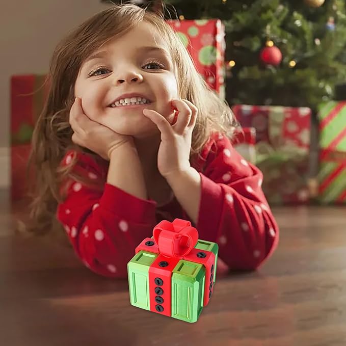 The Prank Box Funny Christmas Gifts Box Annoying Hilarious Screw Challenge with Surprise 3D Printed Screw Gifts Boxes Ideal for Birthday, Christmas (Green and red)