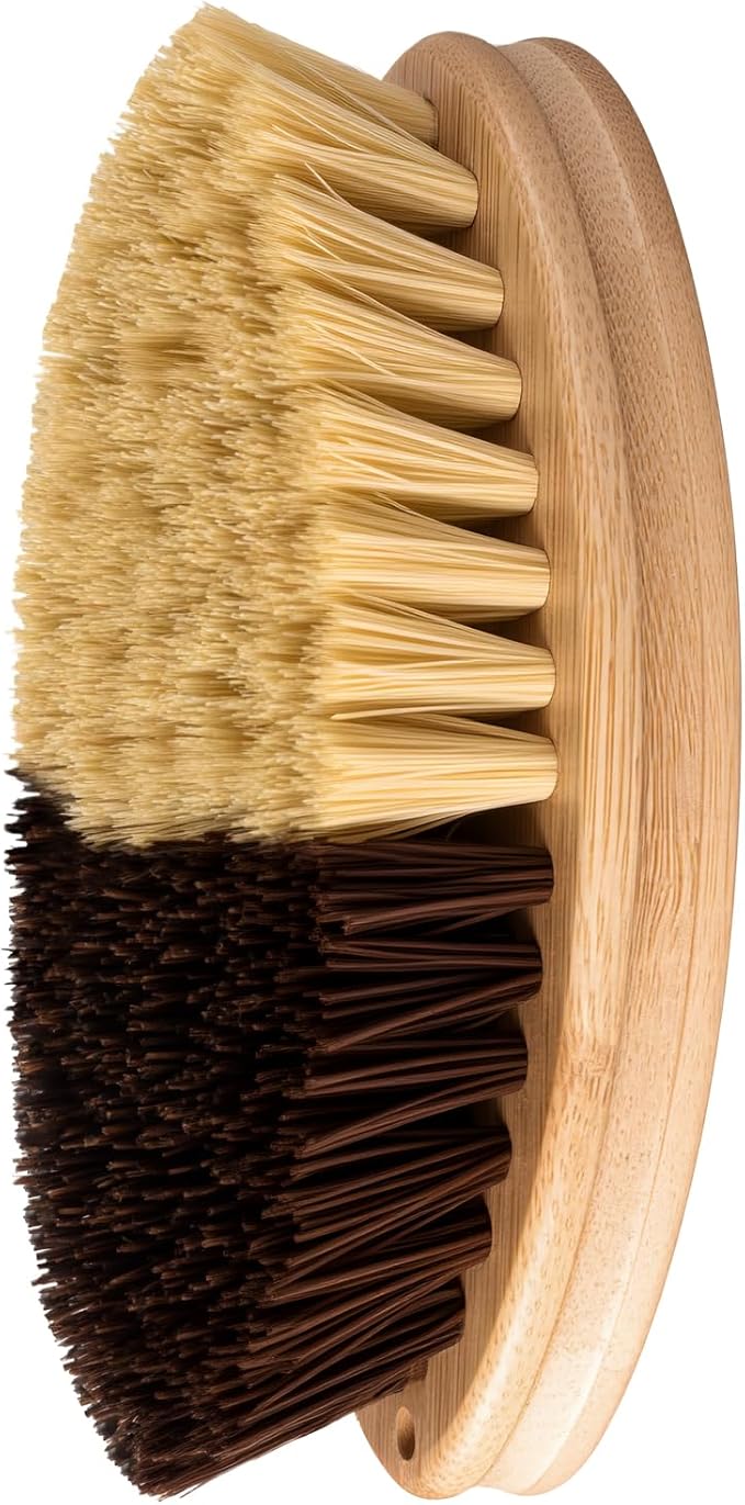 Honeydak 1 Pcs Hard and Soft Side Vegetable Brush Scrubber, Wash Brushes Potato Cleaning Brush for Food Carrot Cucumber Wash Cleaner