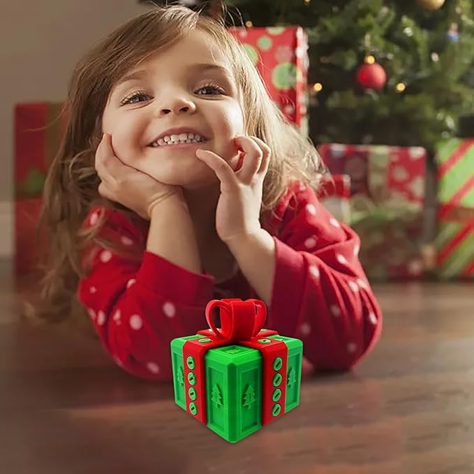 The Prank Box Funny Christmas Gifts Box Annoying Hilarious Screw Challenge with Surprise 3D Printed Screw Gifts Boxes Ideal for Birthday, Christmas (Deep green and red)