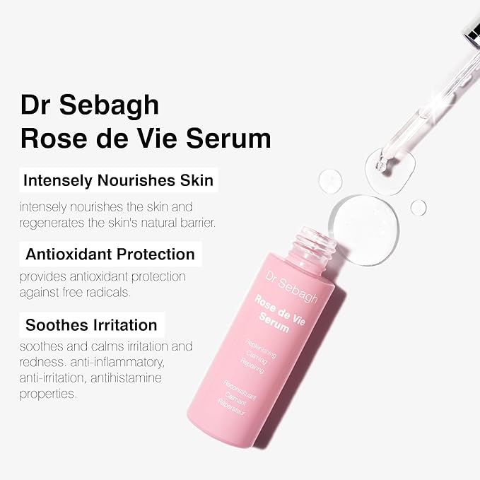 Dr Sebagh Iconic Trio - Serum Gift Set (Rose de Vie, Hyaluronic Acid & Resveratrol) | 3 Award-Winning Products | Rejuvenate & Refreshes Skin | Natural Ingredients | Expert Formula For All Skin Type