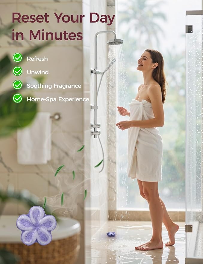 Momcozy 14 Pack Shower Steamers Aromatherapy with 7 Floral Scents, at-Home Spa Relaxation for Daily Shower, Ideal Gift Idea with Gentle Formula, Christmas Gifts for Mom, Self Care Gifts for Women