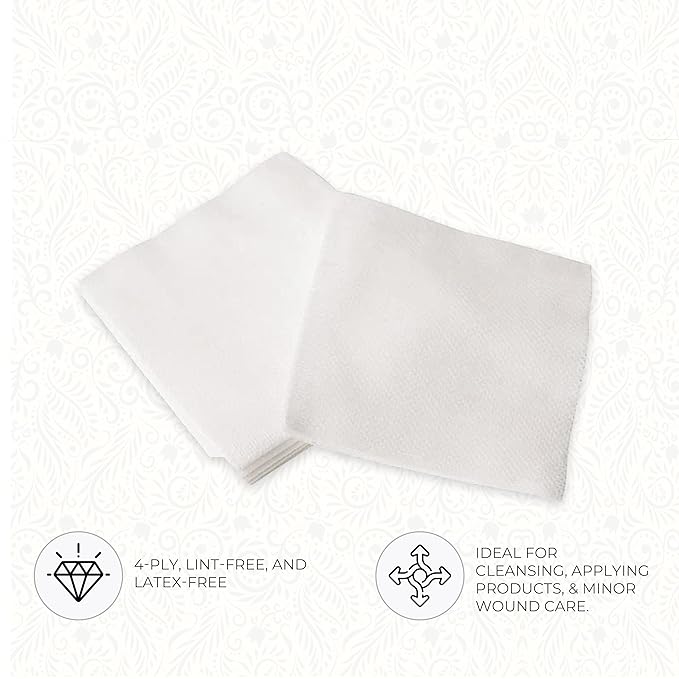 ForPro Professional Collection Esthetic Wipes, 4-Ply, Lint-Free, 200-Count Pack of 2 | 4" x 4" | Non-Woven | Soft & Strong | For Salon & Spa