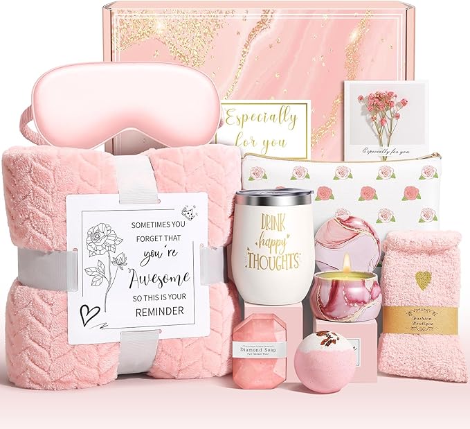 for Women Self Care Gift, Relaxing Care Package Spa Gift Basket, Valentines Day, Mothers Day, Christmas, Birthday Gifts for Women Mom Her Friend Sister Wife
