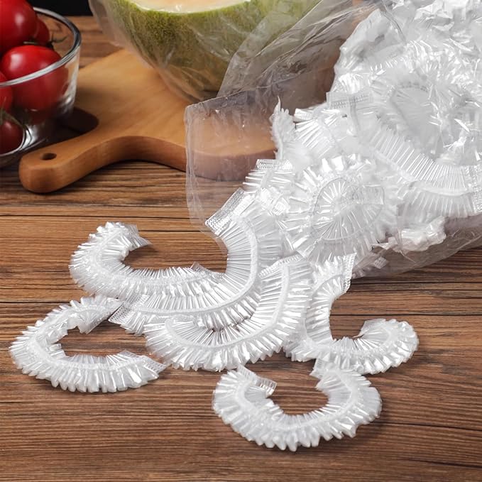 Fresh Keeping Bags, 300pcs Food Covers, Reusable Elastic Food Storage Covers, Plastic Sealing Elastic Stretch Adjustable Bowl Lids, Universal Kitchen Wrap Seal Bags