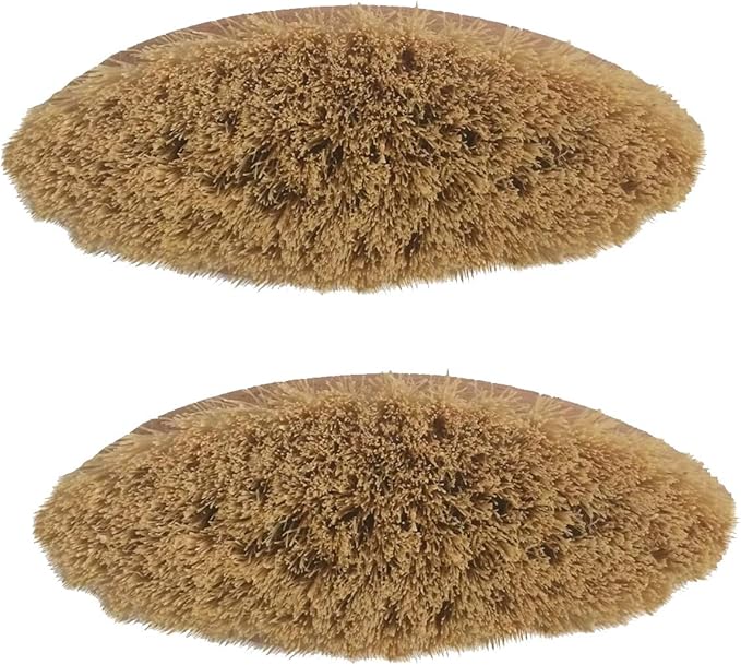 Vegetable Brush - Made from All Natural Bamboo and Palm Fibers - Scrub and Clean Carrots, Potatoes, Corn, Beets etc. (Double Pack)