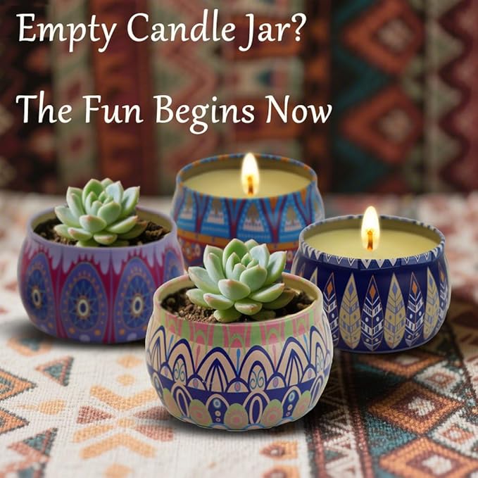 Scented Candles Gifts for Women, 4 Large 4.4 Oz Aromatherapy Candles for Home Scented, 120 Hour Long Burn Soy Wax Candles Set, Jar Candle Great for Christmas, Holiday, Celebrations, Gift, Yoga