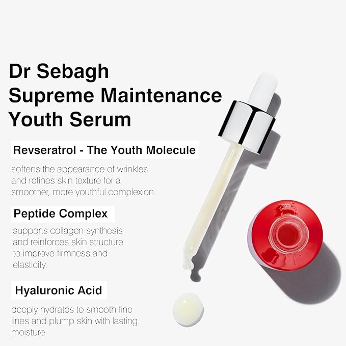 Dr Sebagh Iconic Trio - Serum Gift Set (Rose de Vie, Hyaluronic Acid & Resveratrol) | 3 Award-Winning Products | Rejuvenate & Refreshes Skin | Natural Ingredients | Expert Formula For All Skin Type