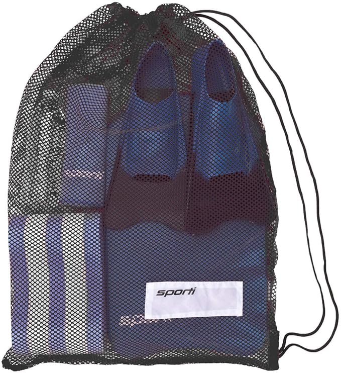 Sporti Swimming Equipment Bags, Mesh Drawstring Backpack,Swim Bag for Swimmers,Mesh Backpack for Beach