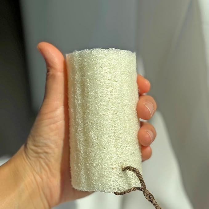 4" Natural Loofah Exfoliating Body Sponge Scrubber for Skin Care in Bath Spa Shower Pack of 12