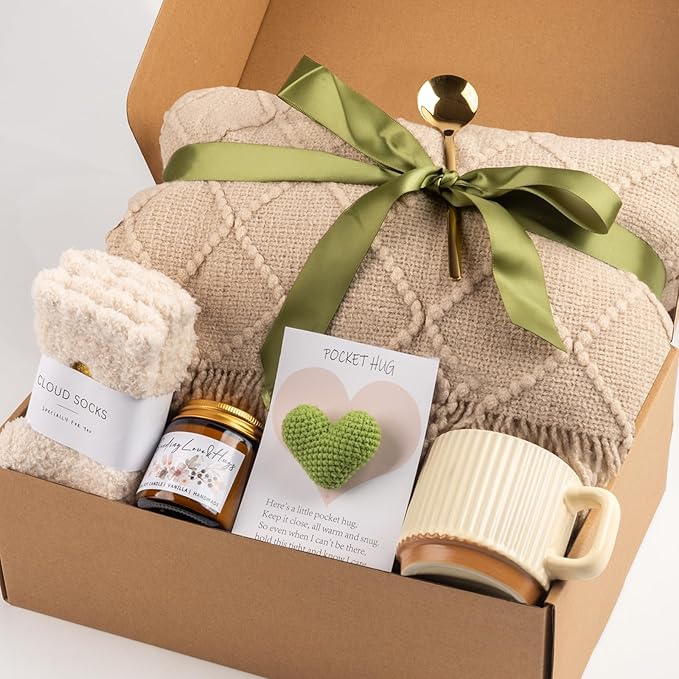 Birthday & Self Care Gifts for Women - Mom's Get Well Soon Care Package, After Surgery & Christmas Gifts for Her