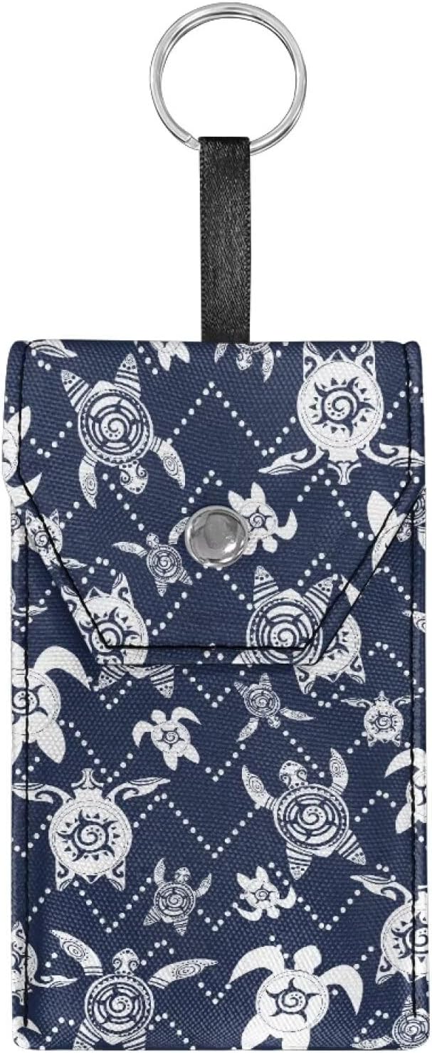 Purse Tissue Packs Lightweight Canvas Tissue Holder with Hanging Rope Travel Tissue Pouch for Coins Keys Decorative Tissue Holder for Daily Turtle Pattern