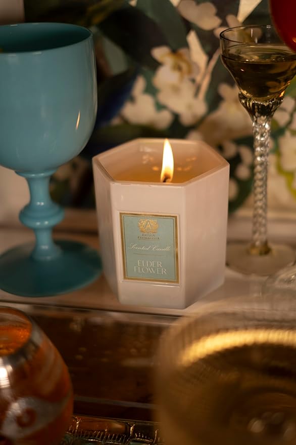 Antica Farmacista Luxury Scent Candle - Decorative Home Candle - Long-Lasting & Premium Scented - Luxury Gift - Elderflower, 9 oz