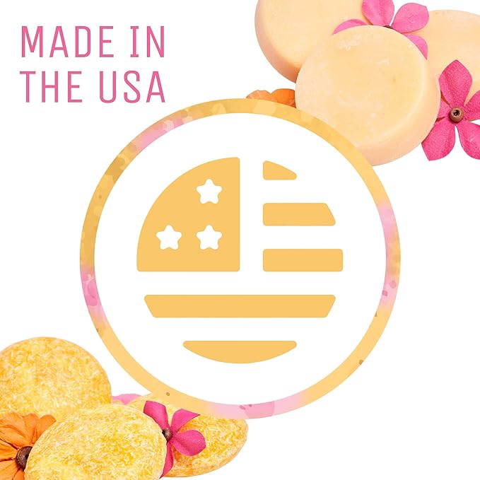 Sweet & Sassy 3 Shampoo Bars. Made in the USA. All Natural, Organic, SLS Free, Plastic Free, Safe for Color Treated Hair - Sun Kissed.