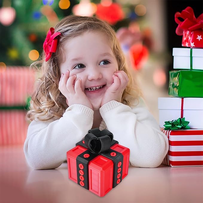The Prank Box Funny Christmas Gifts Box Annoying Hilarious Screw Challenge with Surprise 3D Printed Screw Gifts Boxes Ideal for Birthday, Christmas (Red and black)