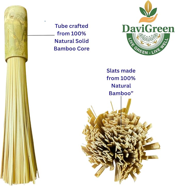 Natural Bamboo Kitchen Brush – Multi-Purpose Crumb Brush for Counters, Tables & Shelves | Eco-Friendly, Durable, Lightweight | Set of 2 (9 Inch)