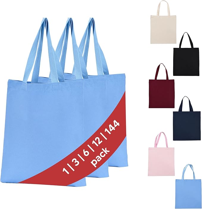 100% Cotton Tote Bag – Whosale Reusable Canvas Shopper for Events, Craft, Gift, Grocery, Promo Use