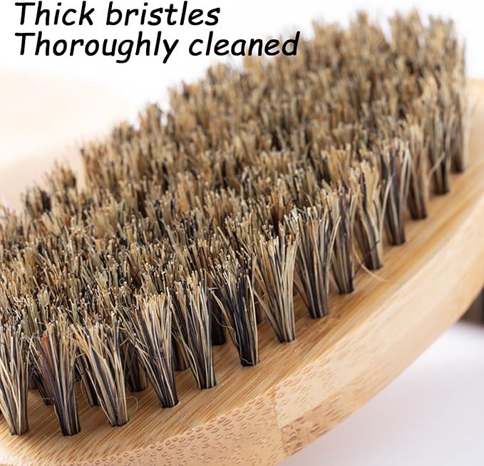 2 PCS Potato Brush, Vegetable Scrubber Brush for Food, Compact Kitchen Brush for Potatoes, Carrots and Fruits, Effortless Cleaning with Sturdy Bristles, Ideal for Home Cooks and Chefs