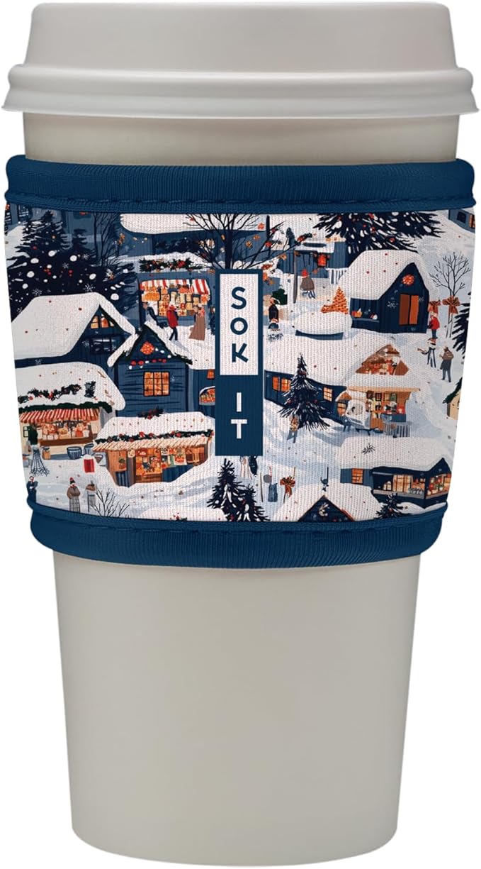 Sok It HotSok Coffee & Tea Reusable Insulated Neoprene Cup Sleeve (Peak Season)