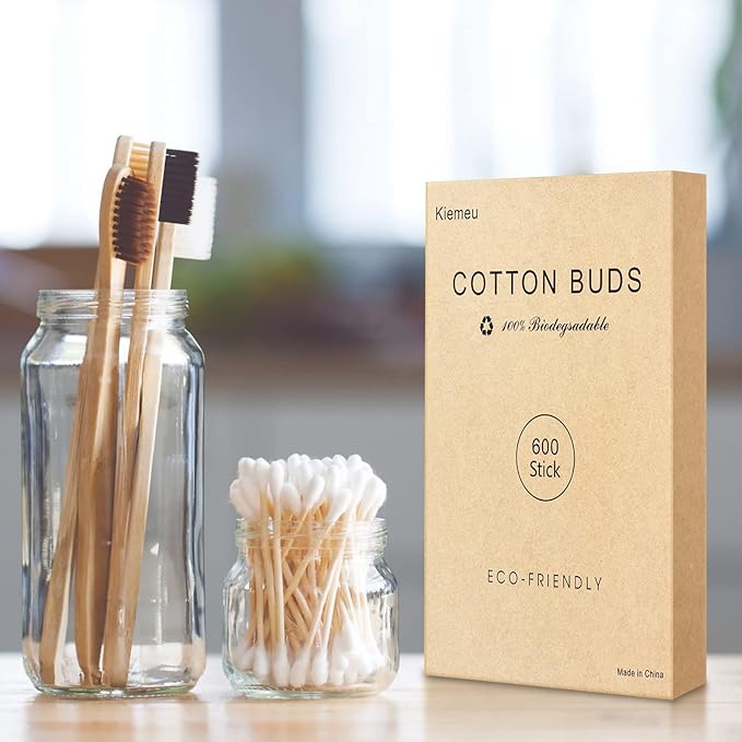 600 Count Bamboo Qtips Cotton Swabs With Wooden Sticks Q Tips For Ears Bamboo Cotton Buds Travel Qtips