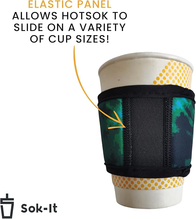 Sok It HotSok Coffee & Tea Reusable Insulated Neoprene Cup Sleeve (Wonderfully Sweet)