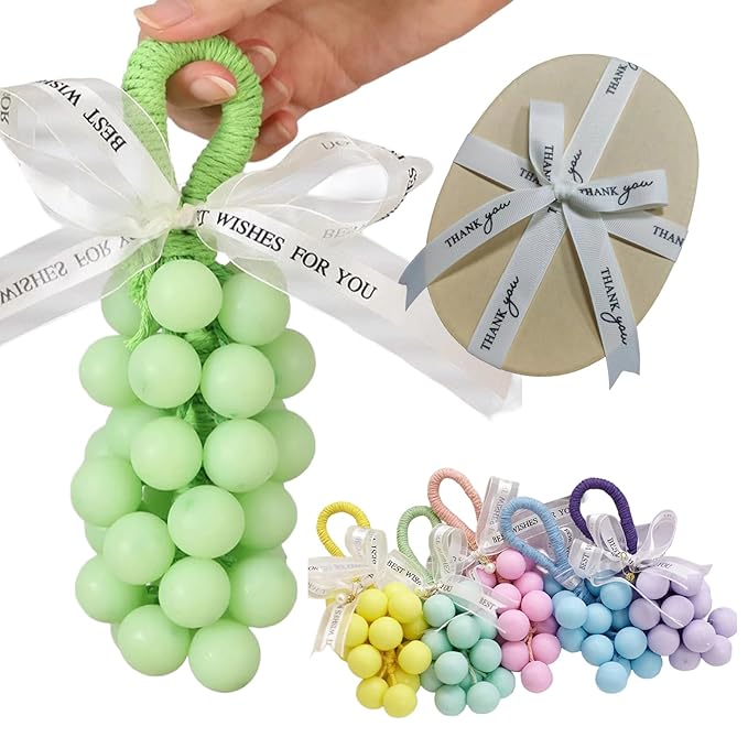 Handmade Grape Soap on a Rope, Natural Cold Process Cluster Soap Bar for Hand Wash and Bath, Decorative & Long Lasting Fragrance, Gift Set for Women Men (1, C)