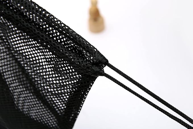 Palmhomee Pack of 4 Mesh Drawstring Bag String Bag for Sports Climbing Gym Laundry Seashell Toy Beach and Hunting (Mixed 2 Sizes)