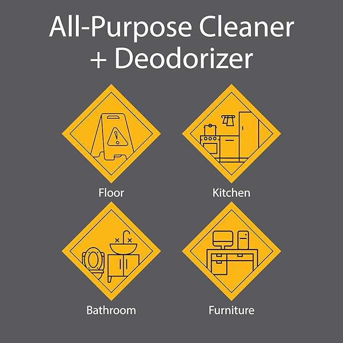 Pro-Grade All-Purpose Cleaner & Deodorizer - Deep Cleaning & Odor Eliminating Formula For Professional & Home Surfaces - 1 Gallon Concentrate - Lavender Breeze, 2 Pack