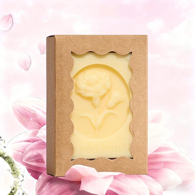 100PCS 3.5x2.36x1.2 inches Brown Soap Boxes with Window - Homemade Soap Packaging, Small Gift Boxes for Bakery, Macarons, Cookies, Candies & Party Favors