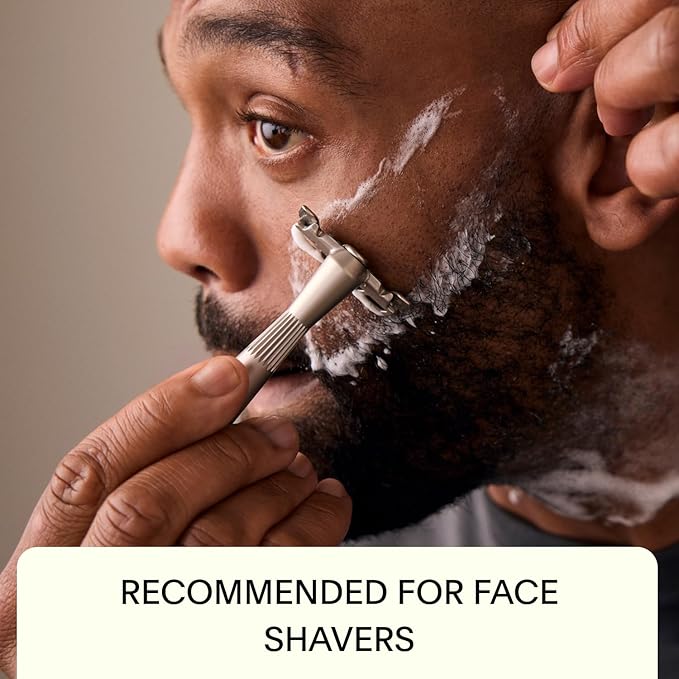 Leaf Shave | Twig Razor, Mercury - All-Metal, Eco-Friendly Shaver for Men & Women; Includes 5 Stainless Steel Single-Edge Blades; Recommended for Face Shaving Lighter Hair and Sensitive Skin