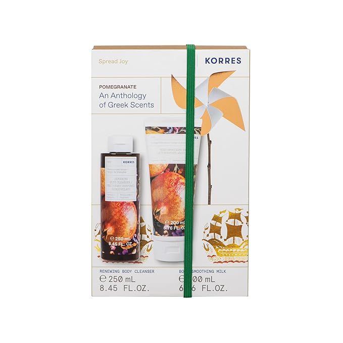 KORRES Vanilla Cinnamon Body Care Gift Set, Value Set for Men and Women, Fragrance of Creamy Vanilla and Warm, Spicy Cinnamon, Shower Gel 250 ml and Body Milk 200 ml, Vegan