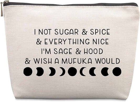 Funny Witchy Gifts for Women Gothic Gift Friends Travel Cosmetic Bag, Witch Gifts Christmas Farewell Friendship Gifts for Women Friends Sister Coworkers Travel Makeup Bags