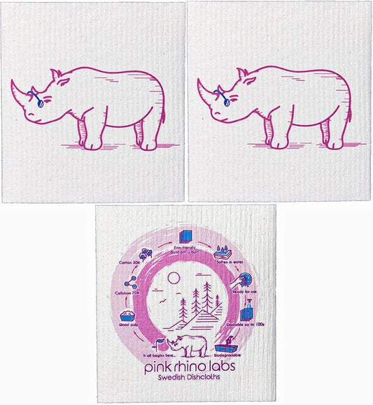 Swedish Dishcloths – Eco-Friendly Reusable Kitchen Towels – 3 Pack Cleaning Cloths for Dishes, Counters & Surfaces – Super Absorbent, Compostable, Zero-Waste Alternative