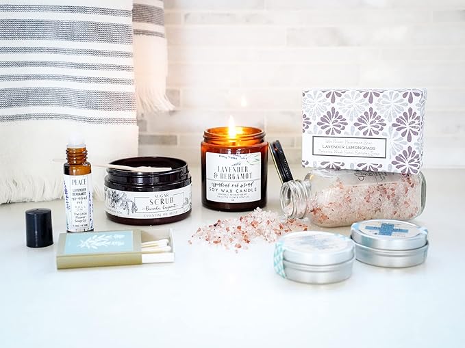 Relaxation Spa Box - Self Care Best handmade soap Gift idea for Mom