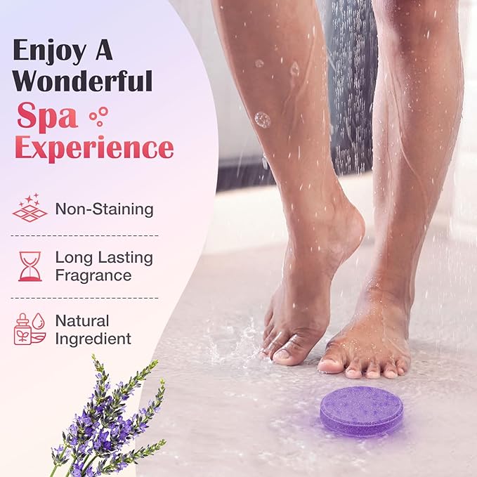 Shower Steamers Aromatherapy, Birthday Gifts for Women Teen Girls Mom, Christmas Stocking Stuffers White Elephant Gifts for Adults, Natural Essential Oil SPA Self Care Shower Bombs (8 Pack)