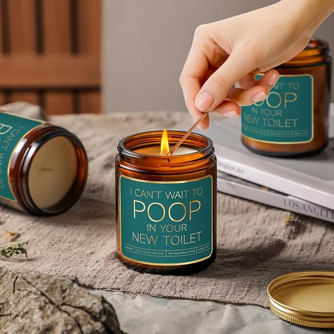 Housewarming Gifts New Home for Women,New Home Gift Idea for Couple,Housewarming Gifts for New House,Funny New House Warming Gift with Scented Candle