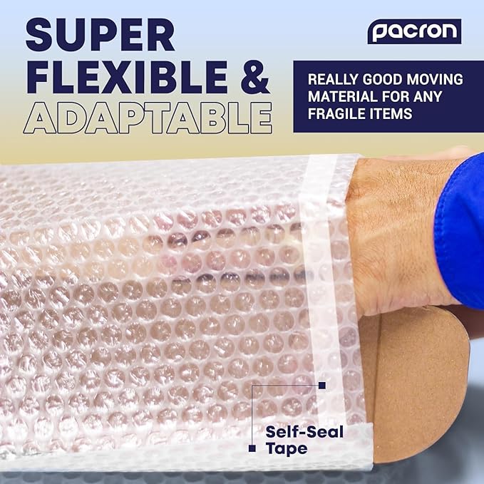 1100 Pcs Clear bubble out Bags, 4 x7.5 Bubble pouches, Self-Sealing clear mailer Bubble bags for Shipping, Packing, Storage, Moving, Bubble Cushioning Wrap Bags
