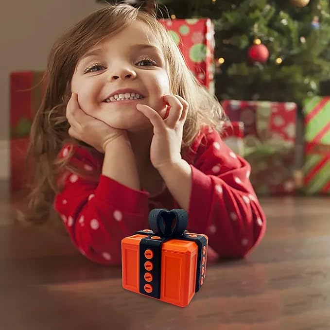 The Prank Box Funny Christmas Gifts Box Annoying Hilarious Screw Challenge with Surprise 3D Printed Screw Gifts Boxes Ideal for Birthday, Christmas (Orange and black)
