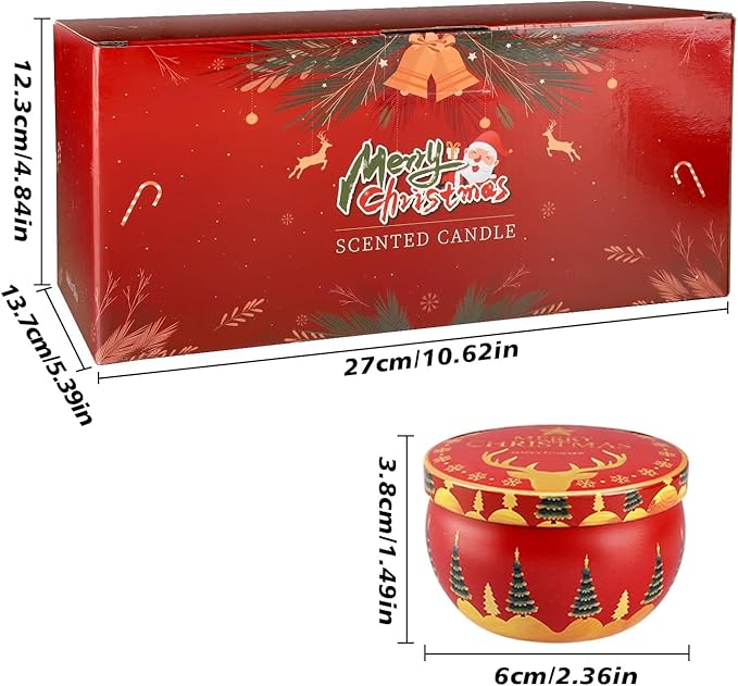 Christmas Candle Advent Calendar 2025 24 Days ScentedTumbler Candle Countdown to Xmas Natural Soy Wax,Christmas Gifts for Adult Women and Men Season & HolidayGifting