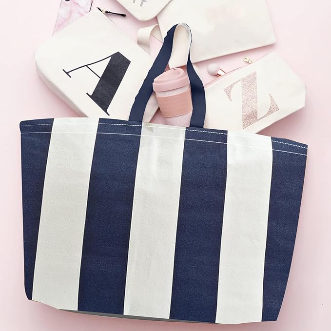 Large Canvas Tote Bag-Extra Big Shopping Beach Totes Bags Reusable Largest Grocery Plain Solid Bag 28"x8"x16"