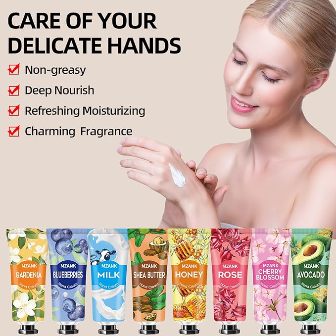 14 Pack Hand Cream for Dry Cracked Hands,Stocking Stuffers Gifts for Women Teengirls,Valentines Day Gifts,Bridesmaid Gifts,Nurse Appreciation Gifts,Teacher Appreciation Gifts,Hand Lotion Travel Size